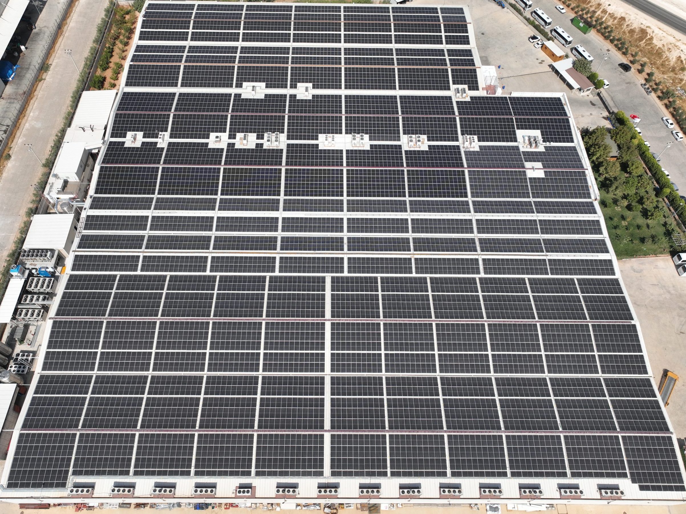 Ceremony production facility solar panels